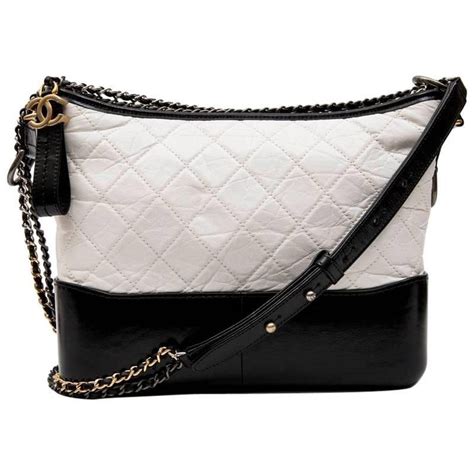 black white chanel bag|chanel gabrielle bag black.